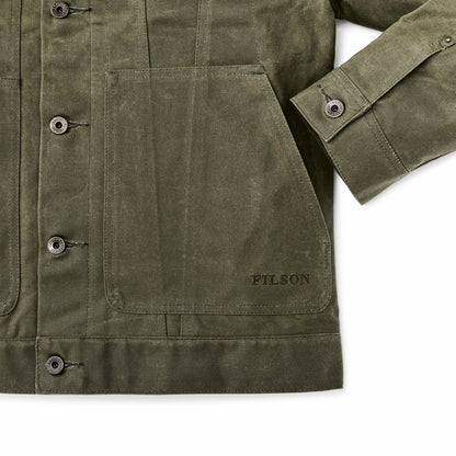 Filson Men Tin Cloth Short Lined Cruiser Jacket