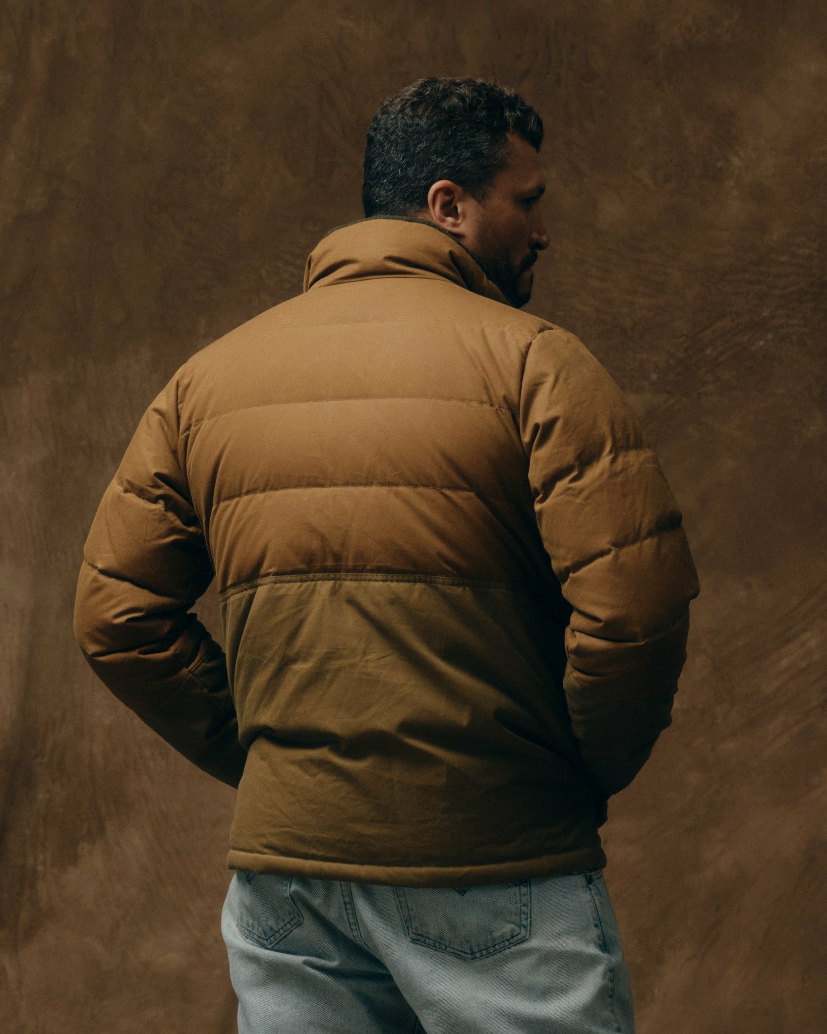 Filson Men Waxed Canvas Down Cruiser Jacket