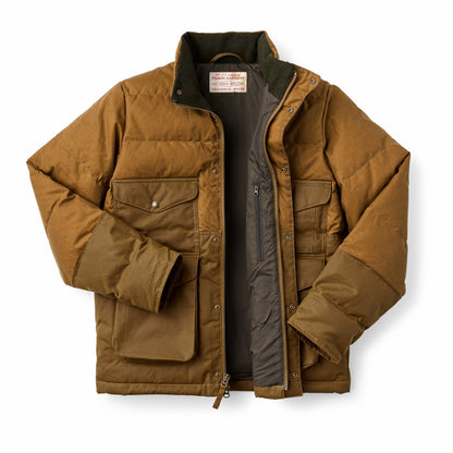 Filson Men Waxed Canvas Down Cruiser Jacket