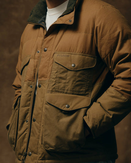 Filson Men Waxed Canvas Down Cruiser Jacket