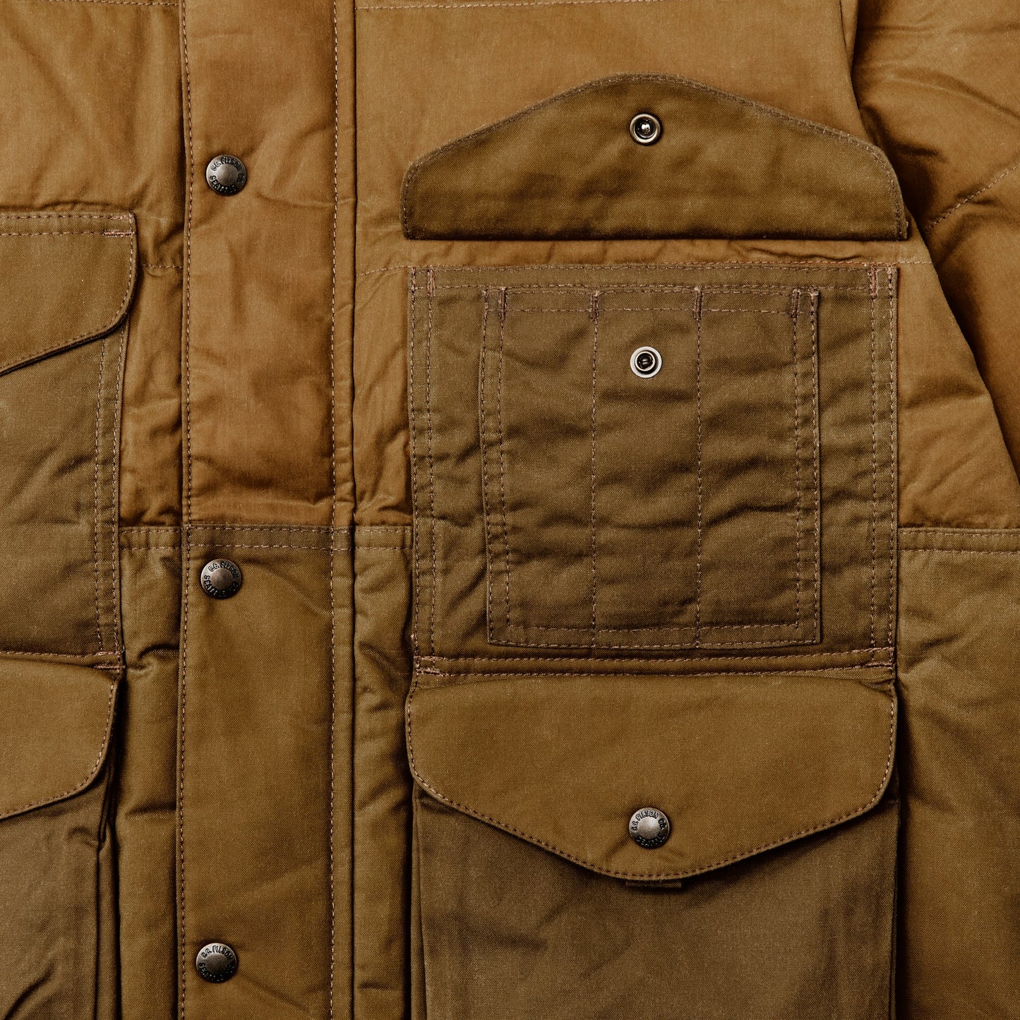 Filson Men Waxed Canvas Down Cruiser Jacket