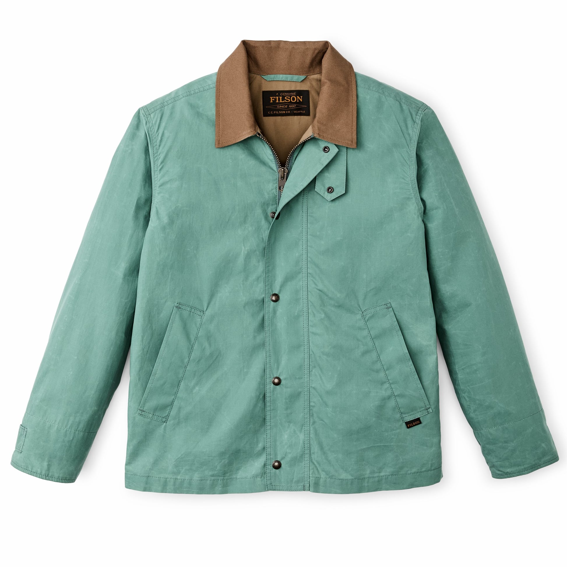 Filson Men Dry Wax Short Field Jacket - Deep Sea
