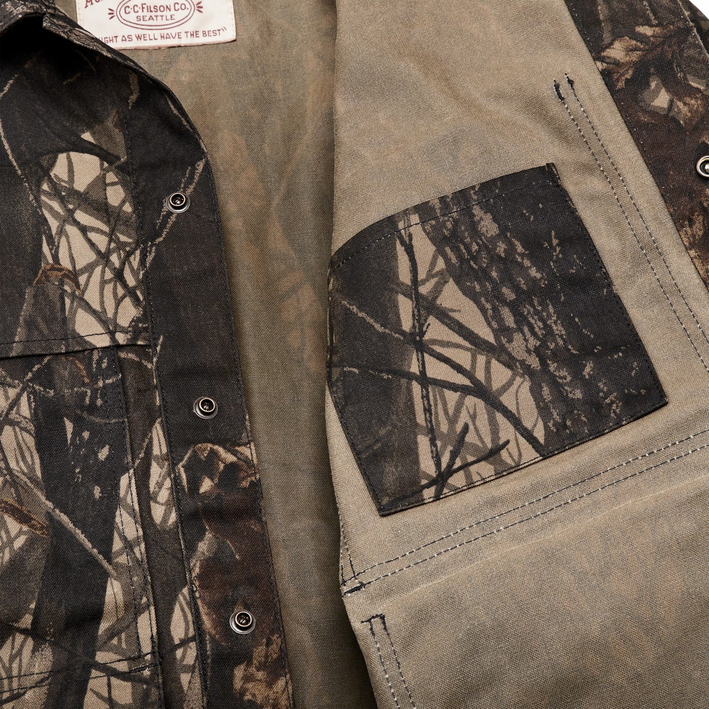 Filson Men Tin Cloth Cruiser Jacket