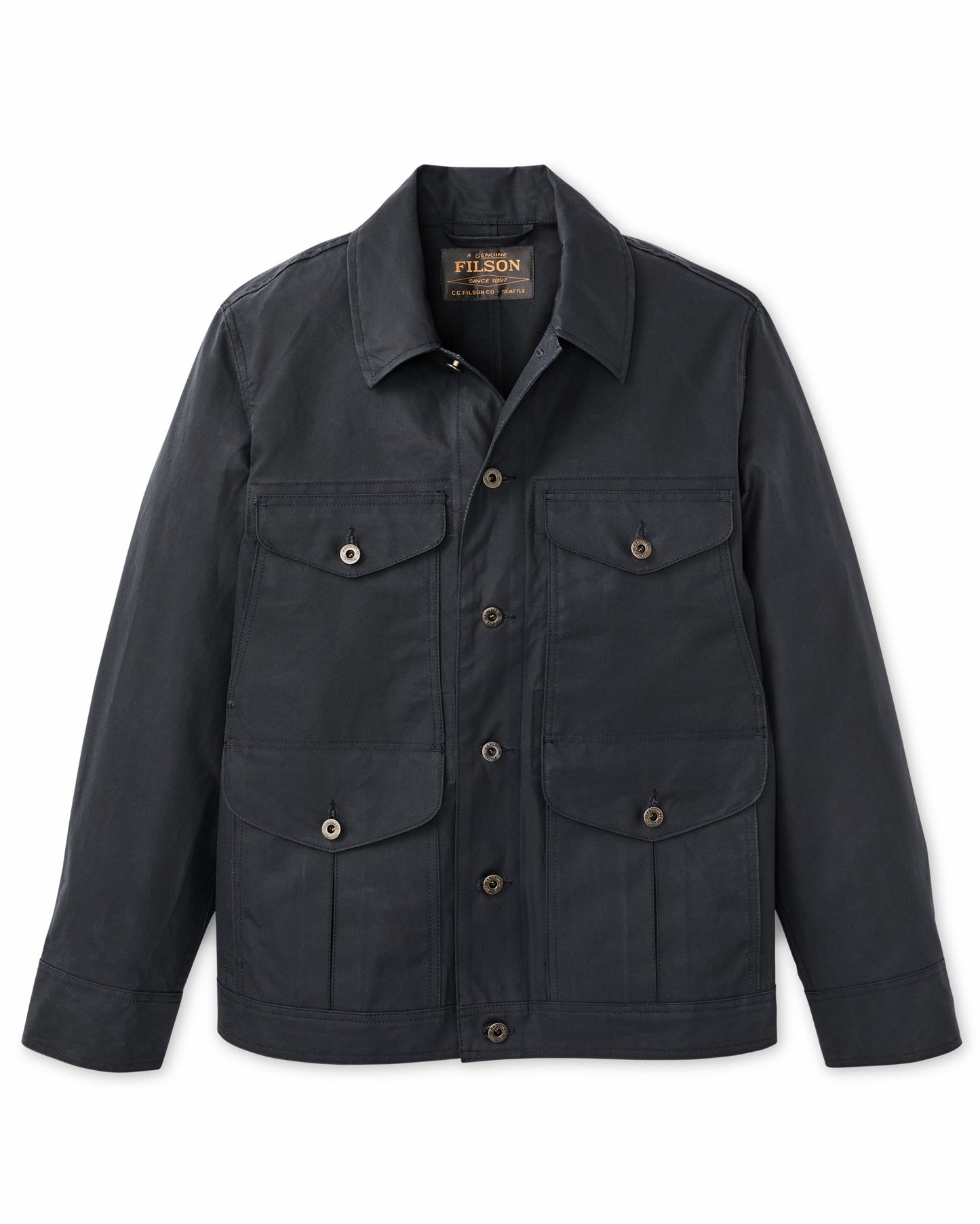 Filson Men Dry Wax Journeyman Jacket - Navy