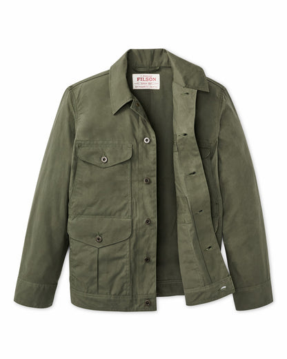 Filson Men Dry Wax Journeyman Jacket - Olive Green