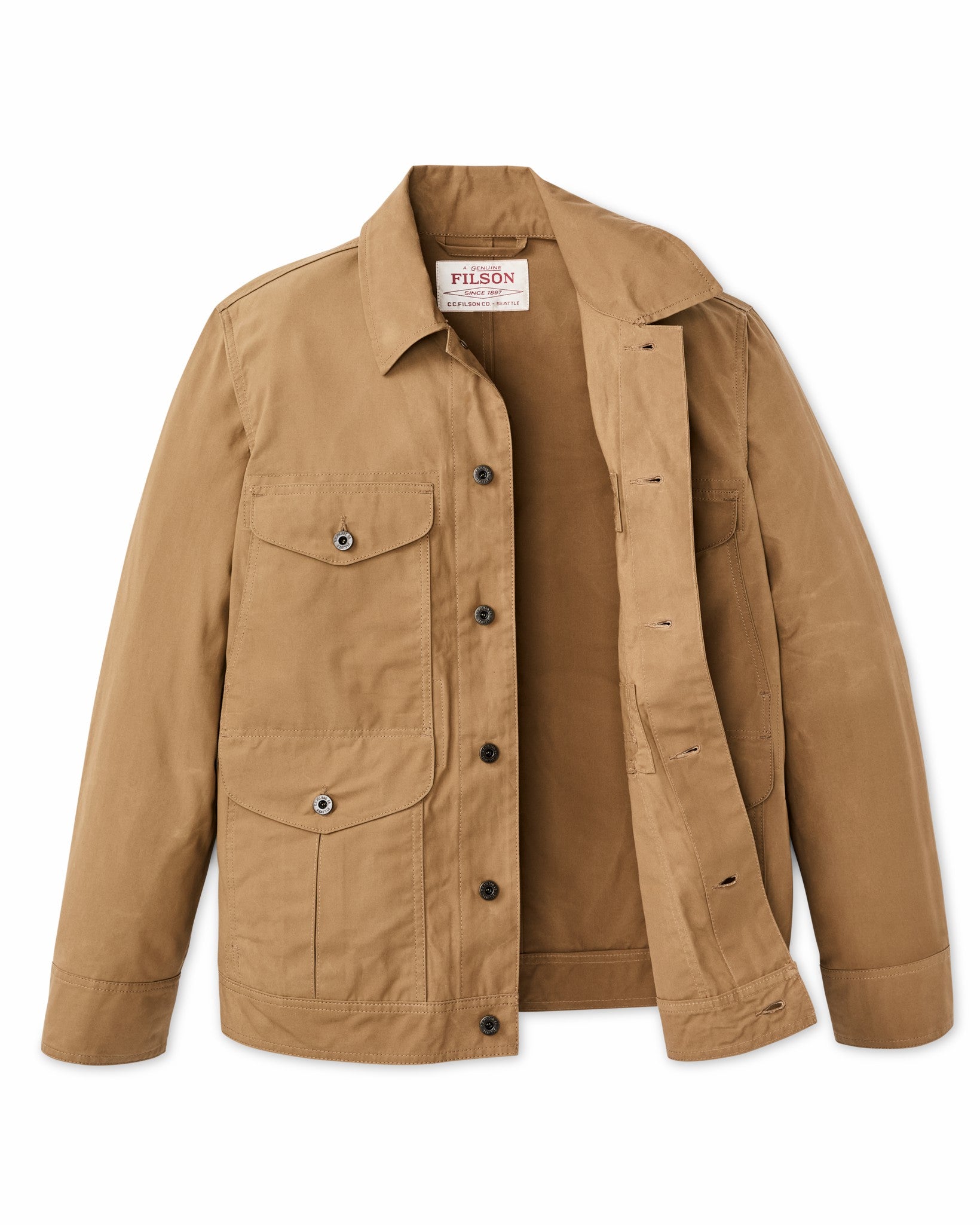 Filson Men Dry Wax Journeyman Jacket - Tan