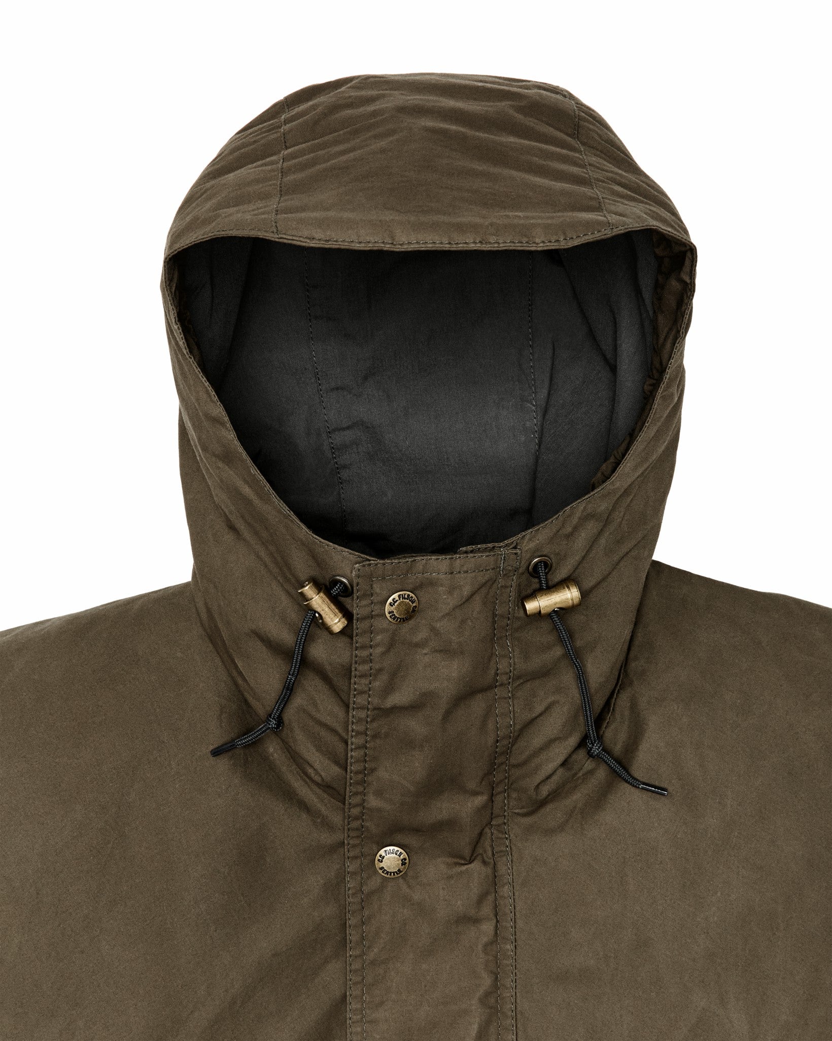 Filson Men Dry Wax Omak Coat - Burnt Olive