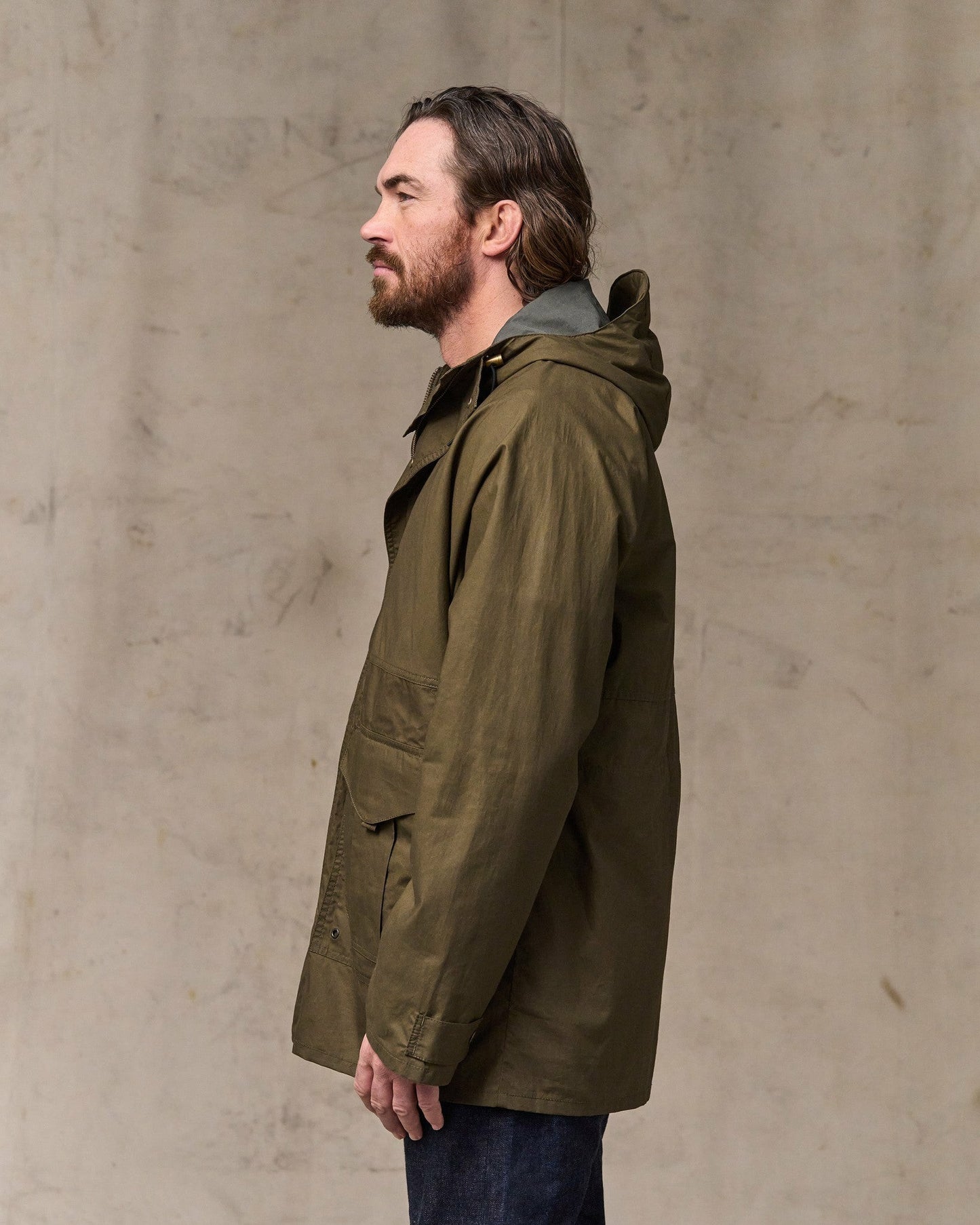 Filson Men Dry Wax Omak Coat - Burnt Olive