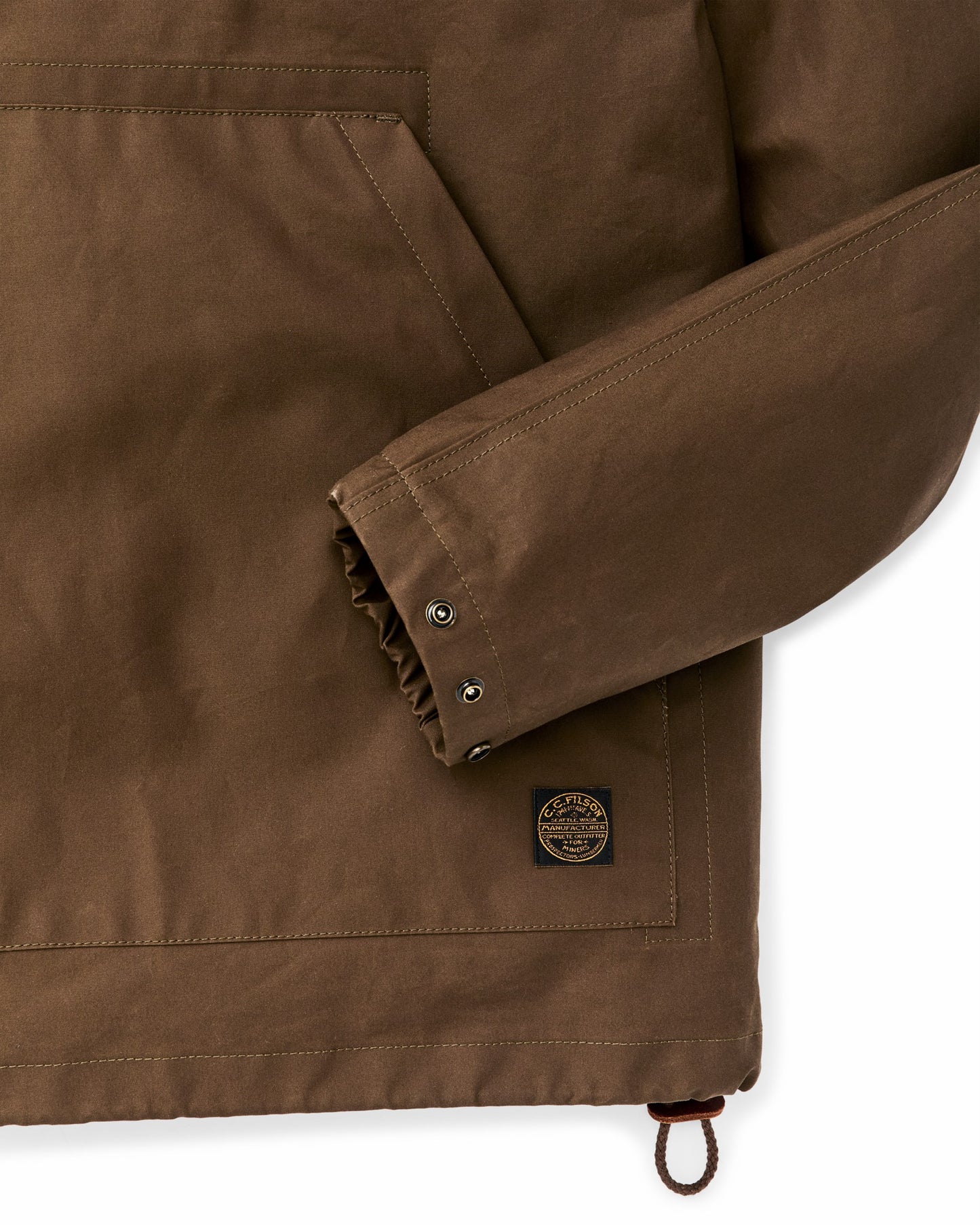 Filson Men Dry Wax Anorak - Olive