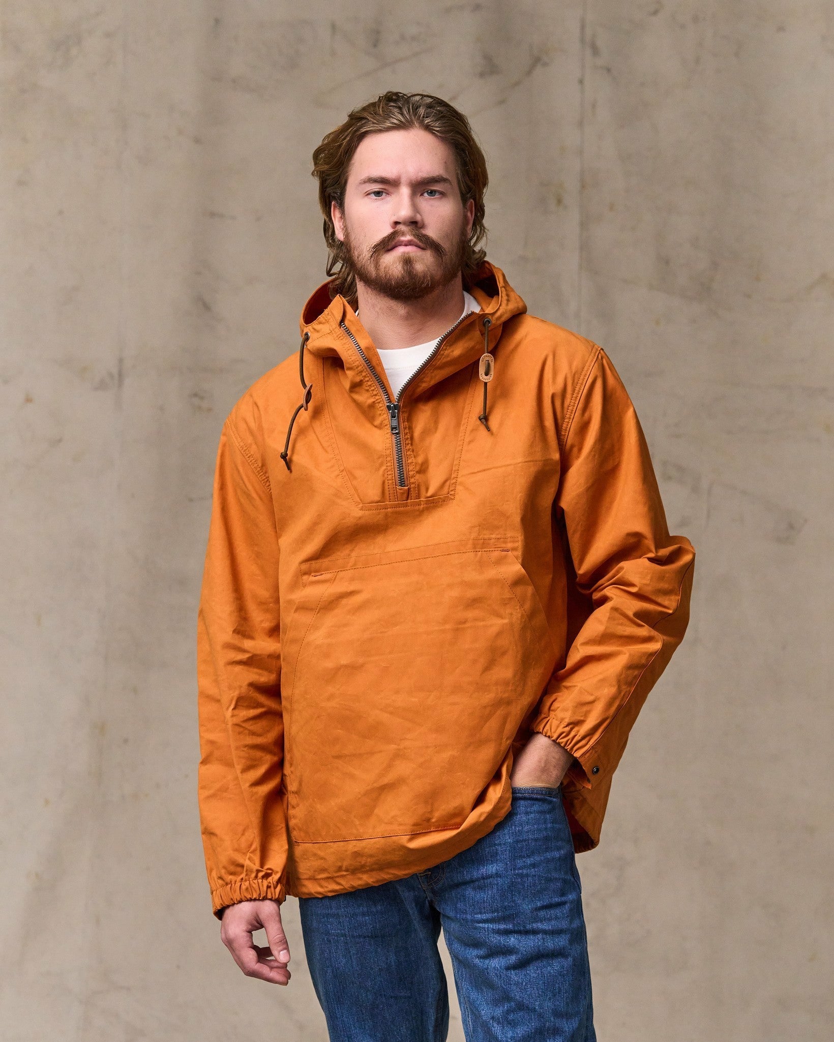 Filson Men Dry Wax Anorak - Larch Gold