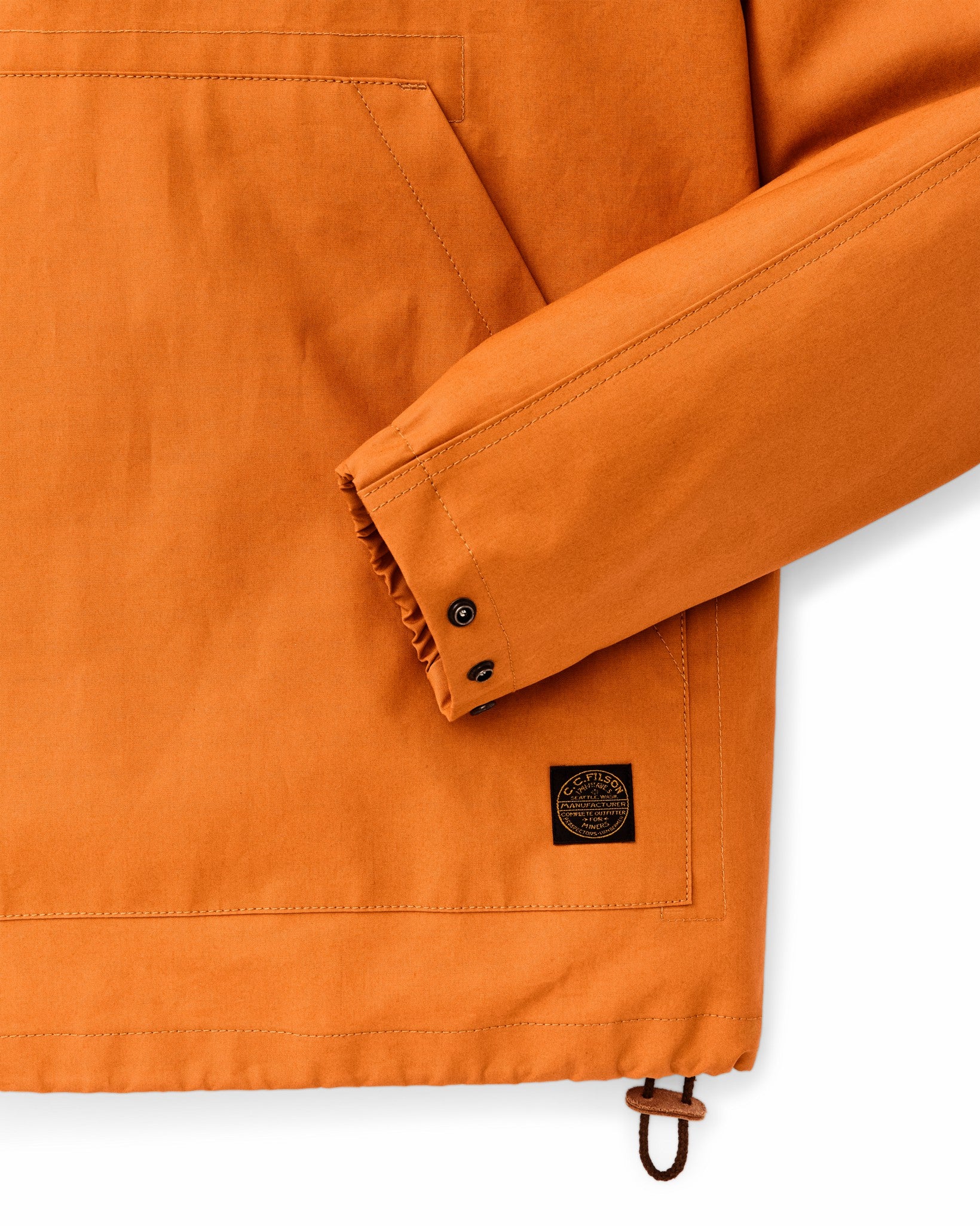 Filson Men Dry Wax Anorak - Larch Gold