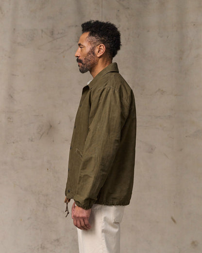 Filson Men Dry Wax Windbreaker - Military Olive