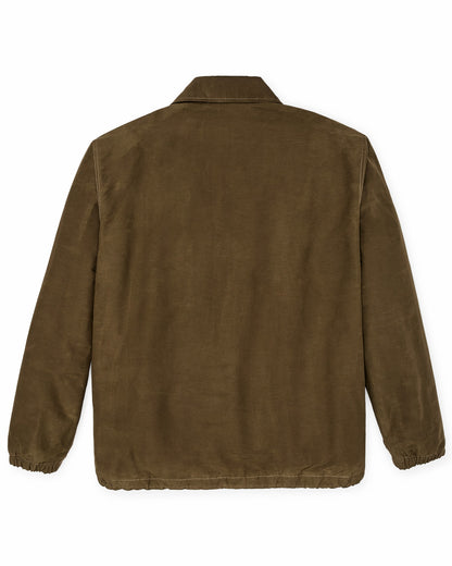 Filson Men Dry Wax Windbreaker - Military Olive