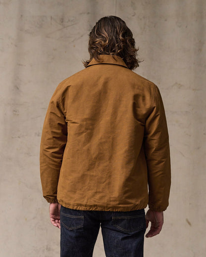 Filson Men Dry Wax Windbreaker - Harvest Tan
