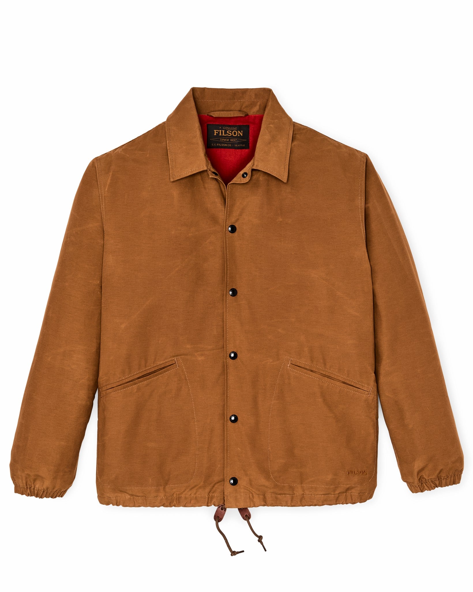 Filson Men Dry Wax Windbreaker - Harvest Tan