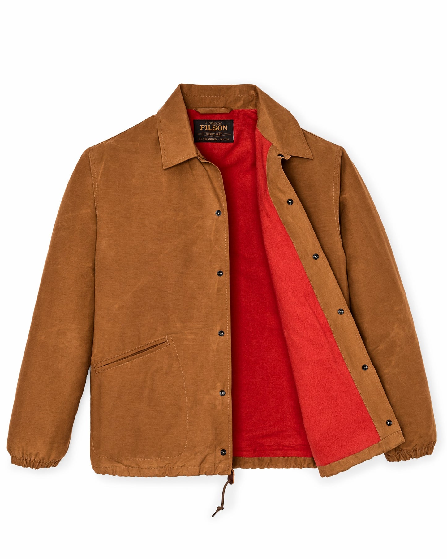 Filson Men Dry Wax Windbreaker - Harvest Tan