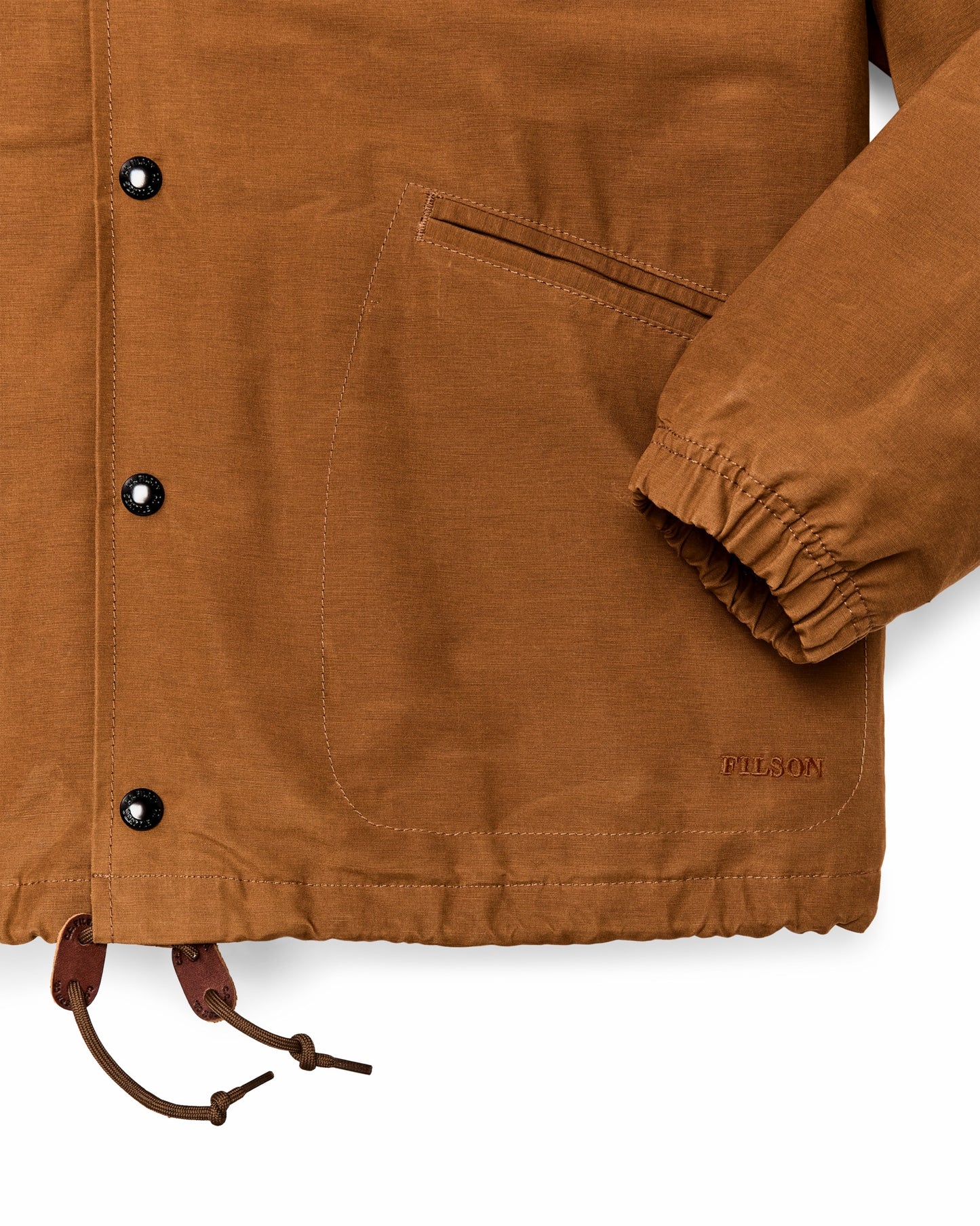 Filson Men Dry Wax Windbreaker - Harvest Tan