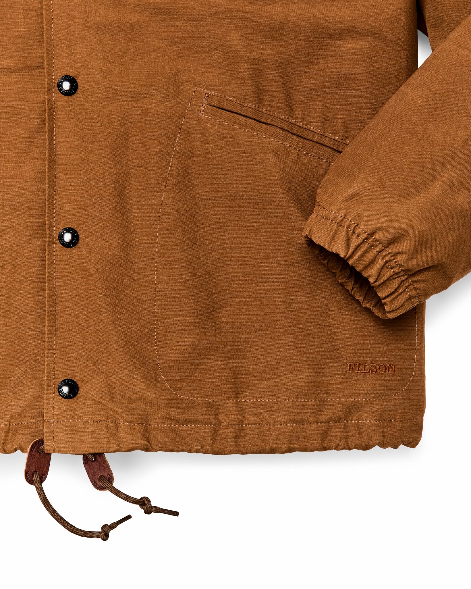 Filson Men Dry Wax Windbreaker - Harvest Tan