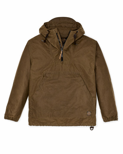 Filson Men Shelter Cloth Waxed Anorak - Dark Tan