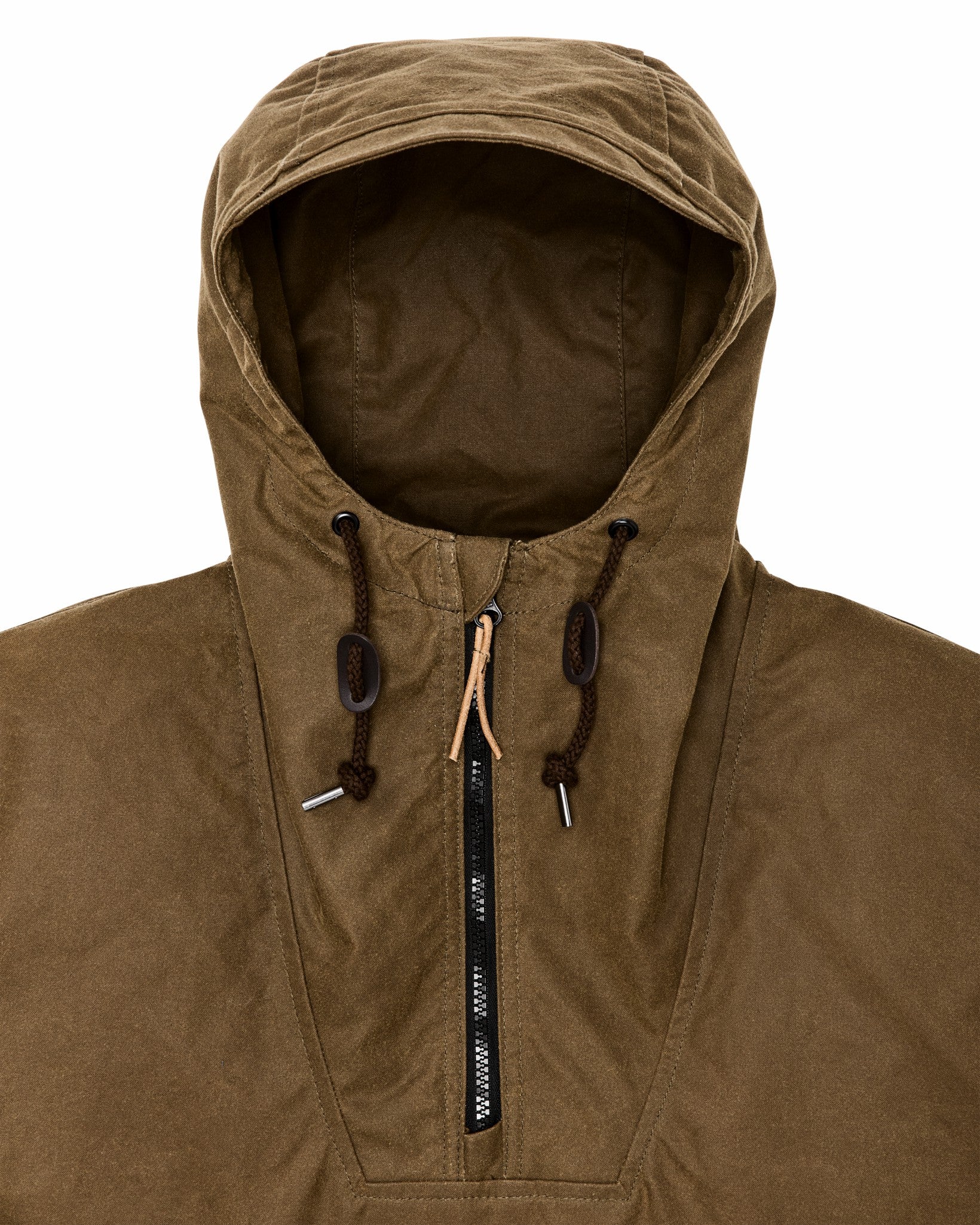 Filson Men Shelter Cloth Waxed Anorak - Dark Tan