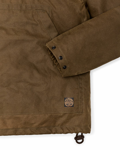 Filson Men Shelter Cloth Waxed Anorak - Dark Tan