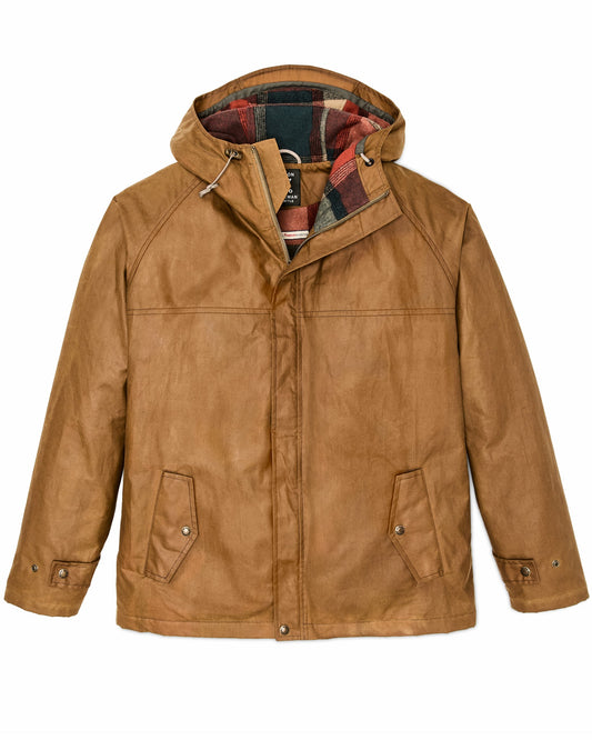 Filson Men Filson X Freeman Wool Lined Raincoat - Dark Tan / Amber Spruce