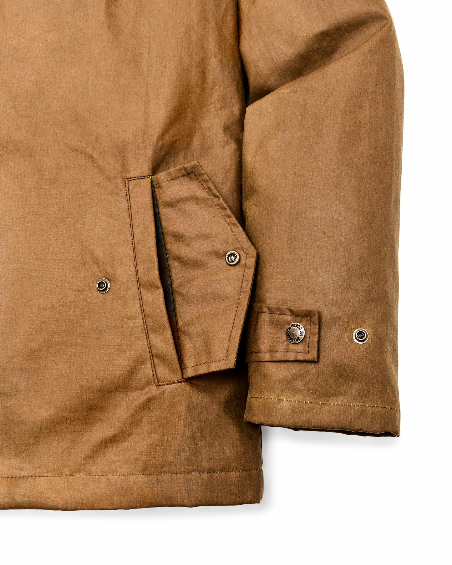 Filson Men Filson X Freeman Wool Lined Raincoat - Dark Tan / Amber Spruce