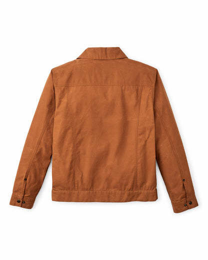 Filson Men Dry Wax Short Cruiser Jacket - Bourbon