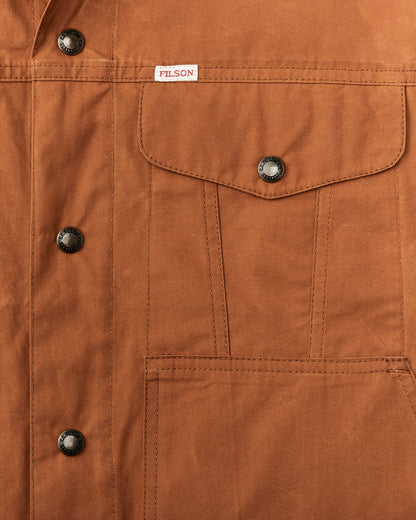 Filson Men Dry Wax Short Cruiser Jacket - Bourbon