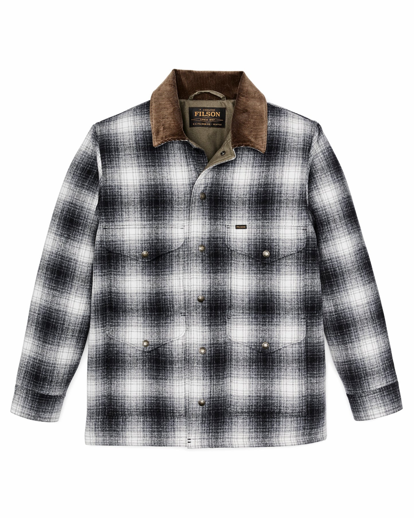 Filson Men Spokane Insulated Cruiser Jacket - Charcoal Ombre