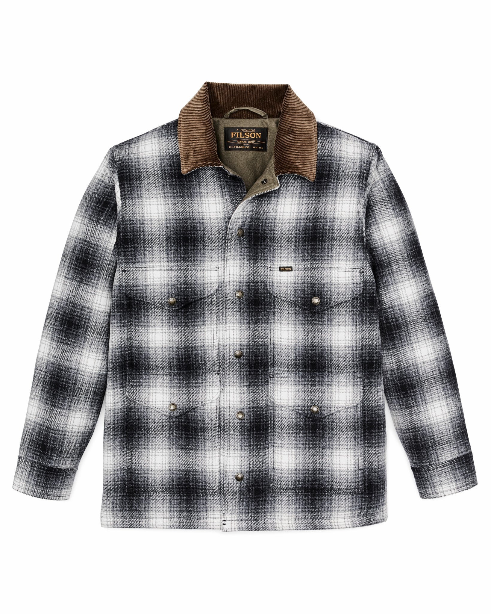 Filson Men Spokane Insulated Cruiser Jacket - Charcoal Ombre