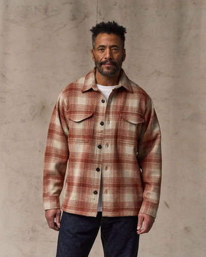 Filson Men Wool Jac-shirt - Brick Multi Plaid