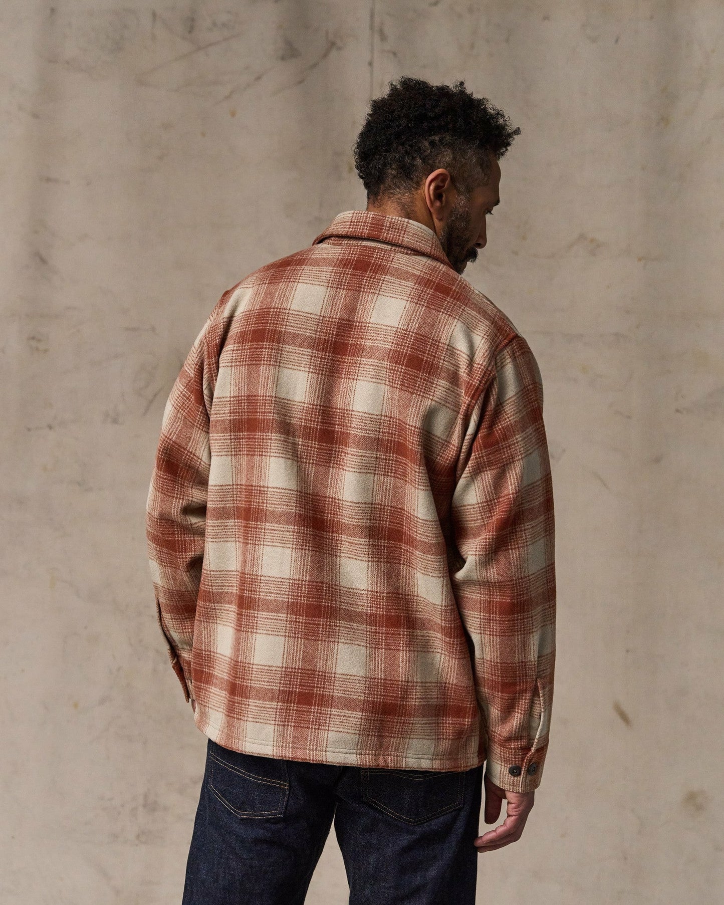 Filson Men Wool Jac-shirt - Brick Multi Plaid
