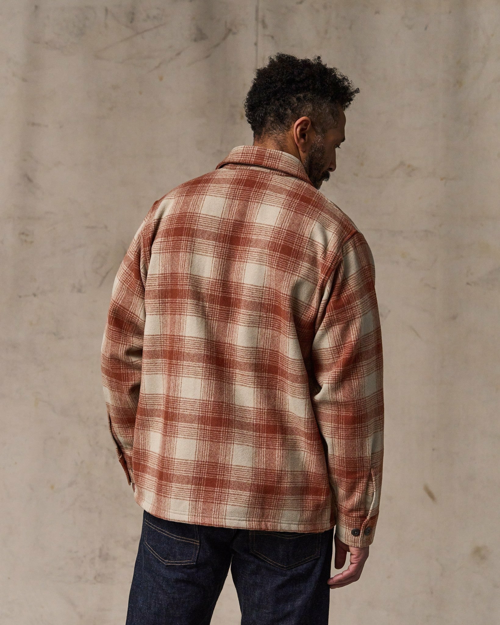 Filson Men Wool Jac-shirt - Brick Multi Plaid