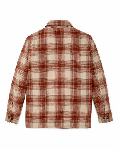 Filson Men Wool Jac-shirt - Brick Multi Plaid