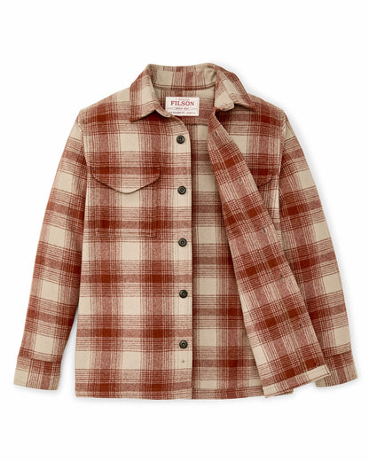 Filson Men Wool Jac-shirt - Brick Multi Plaid