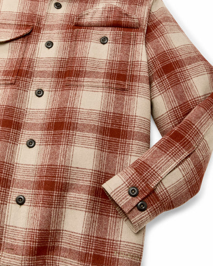 Filson Men Wool Jac-shirt - Brick Multi Plaid