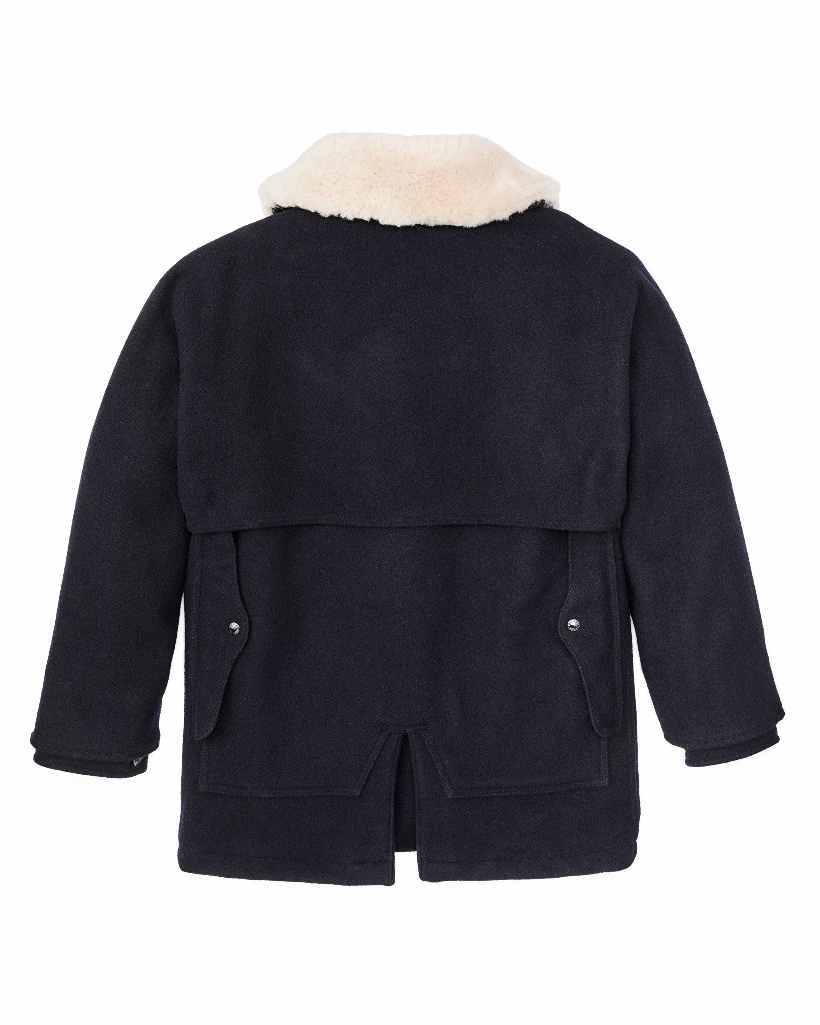 Filson Men Lined Mackinaw Wool Packer Coat - Dark Navy