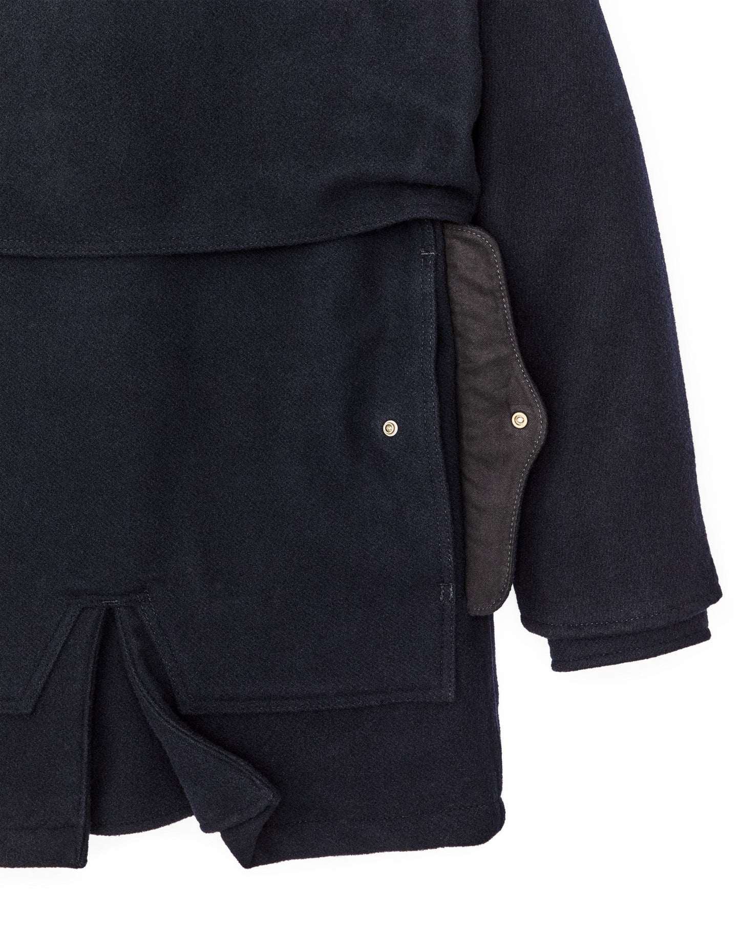 Filson Men Lined Mackinaw Wool Packer Coat - Dark Navy