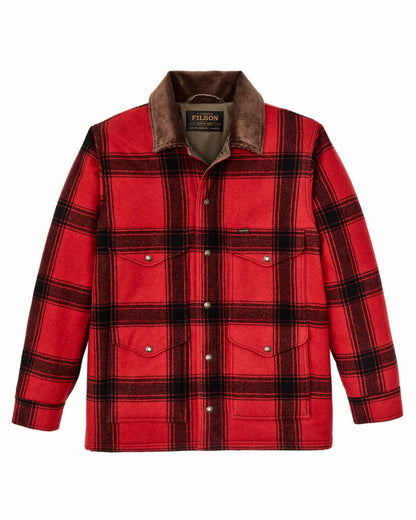 Filson Men Spokane Insulated Cruiser Jacket - Red / Black Windowpane