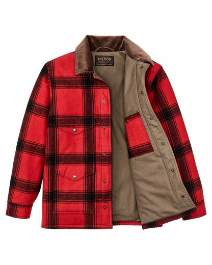 Filson Men Spokane Insulated Cruiser Jacket - Red / Black Windowpane