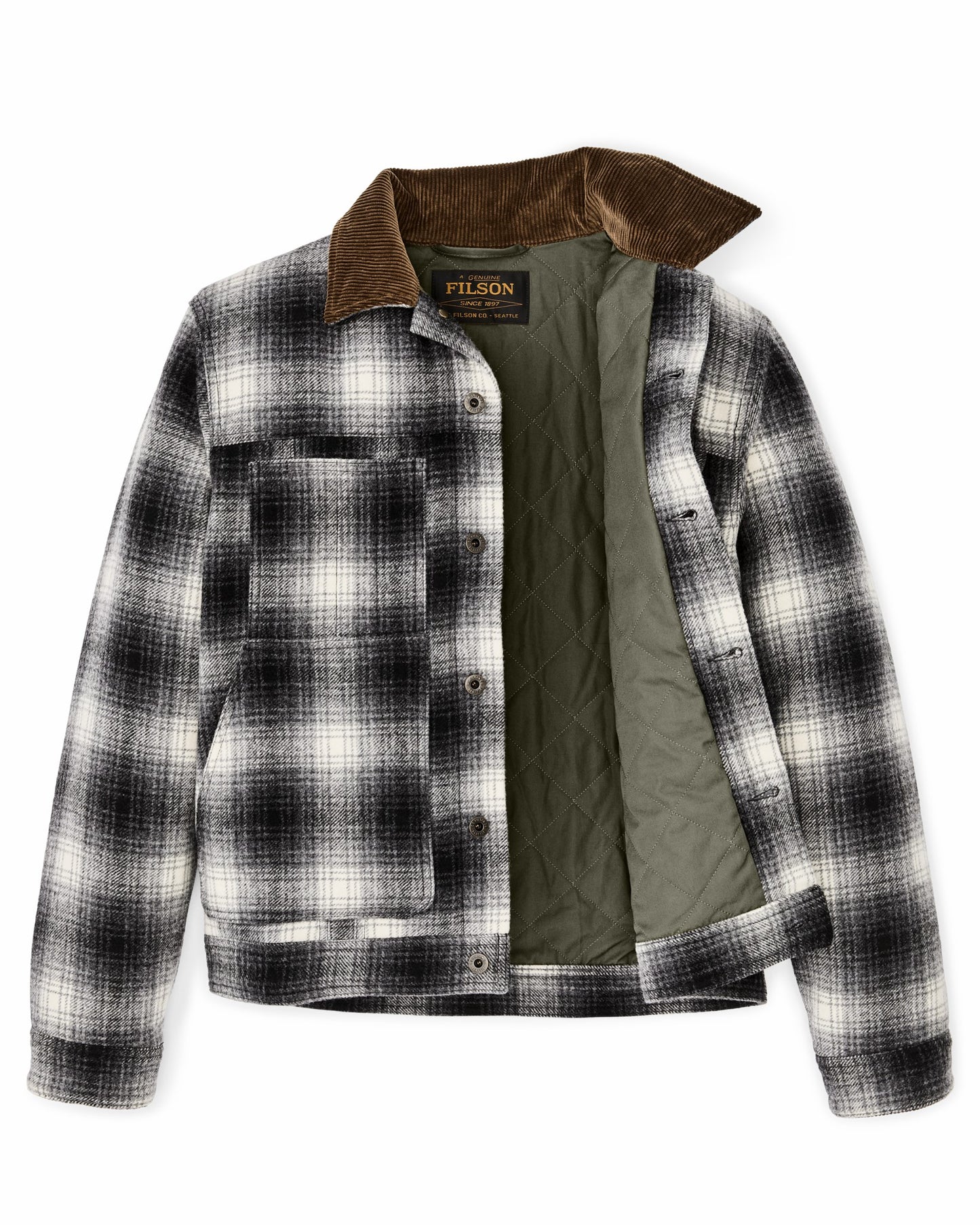 Filson Men Spokane Insulated Short Cruiser - Charcoal Ombre
