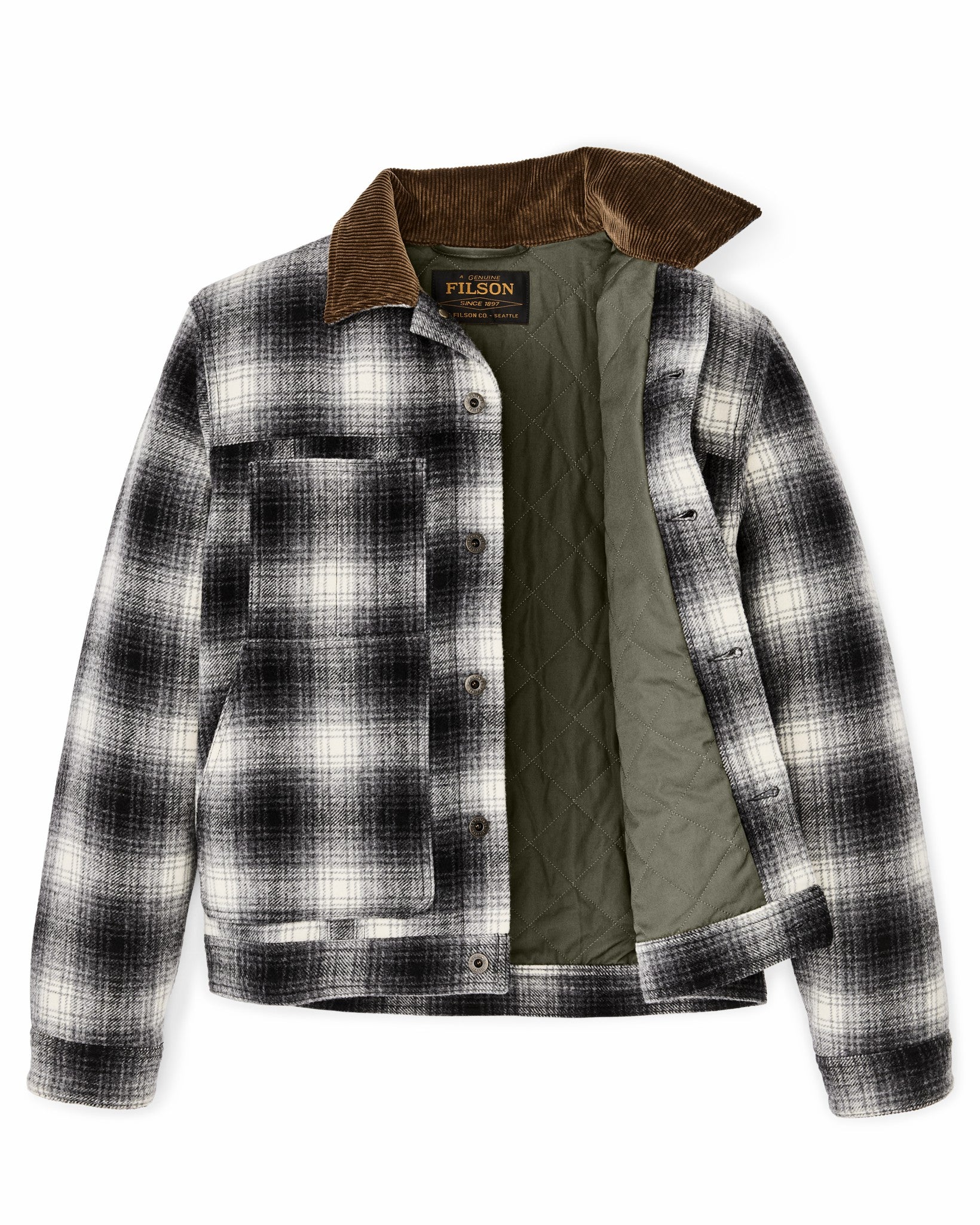 Filson Men Spokane Insulated Short Cruiser - Charcoal Ombre