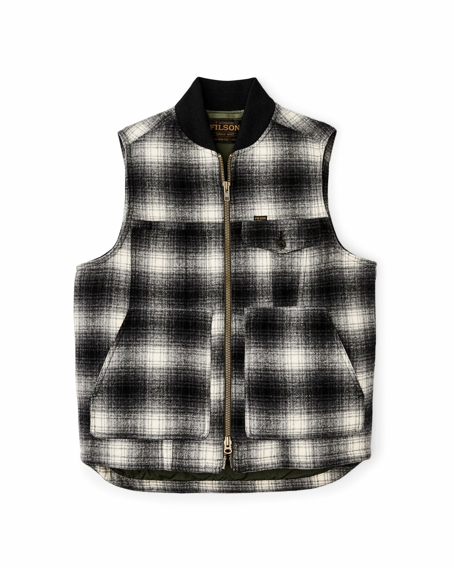 Filson Men Spokane Insulated Work Vest - Charcoal Ombre