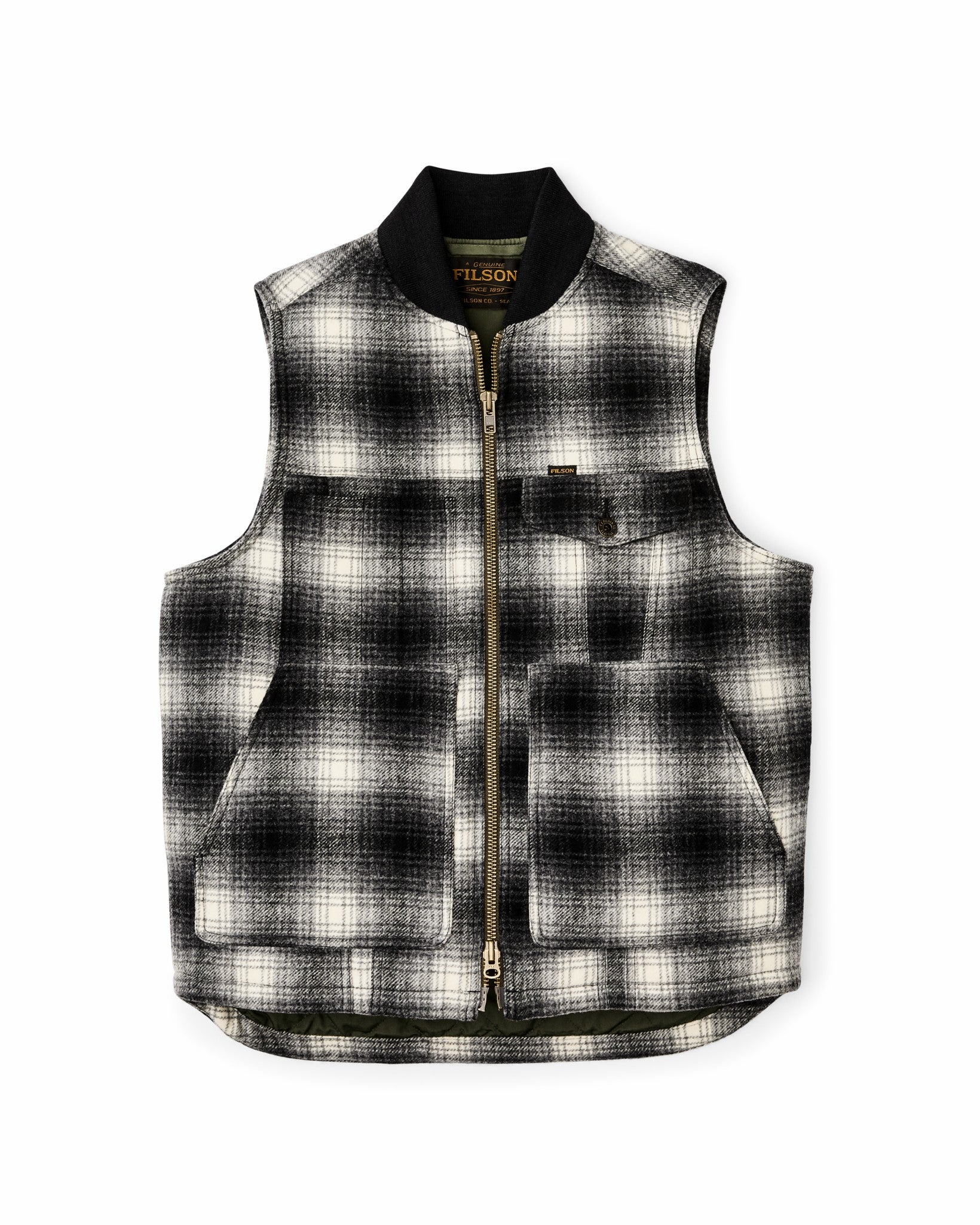 Filson Men Spokane Insulated Work Vest - Charcoal Ombre