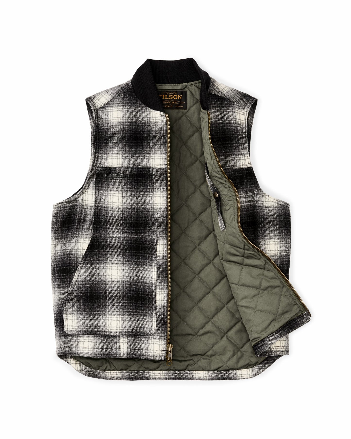 Filson Men Spokane Insulated Work Vest - Charcoal Ombre