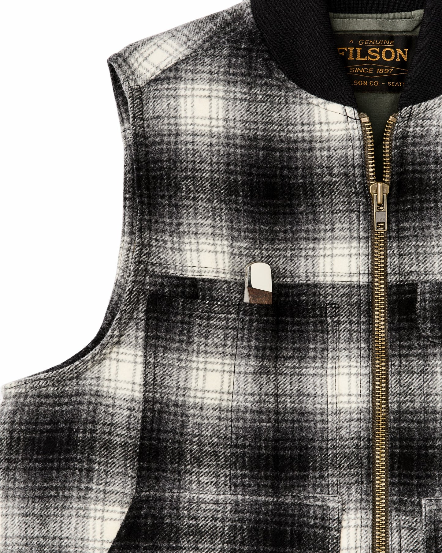 Filson Men Spokane Insulated Work Vest - Charcoal Ombre