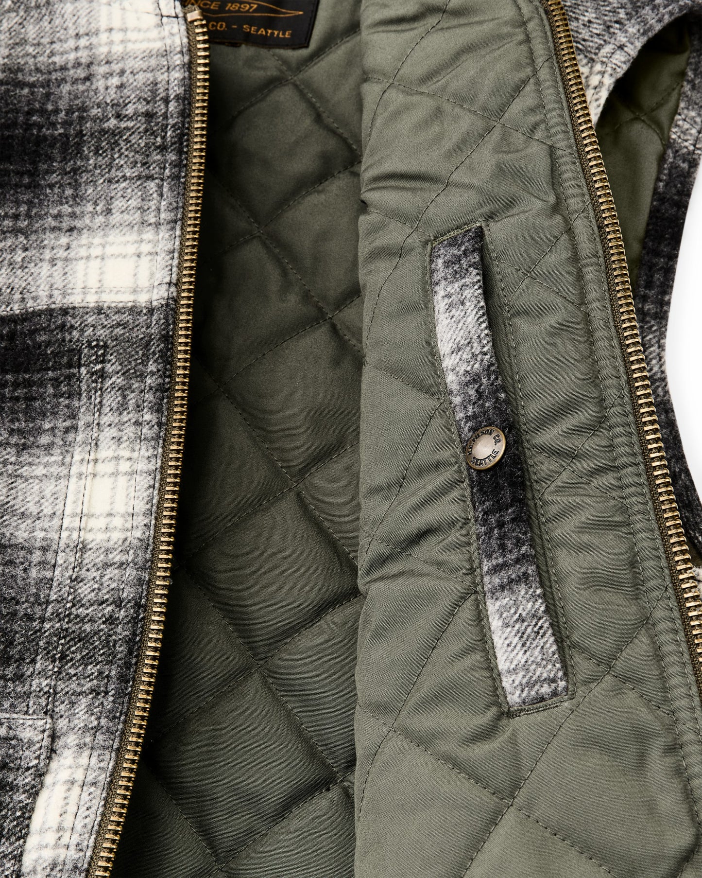 Filson Men Spokane Insulated Work Vest - Charcoal Ombre
