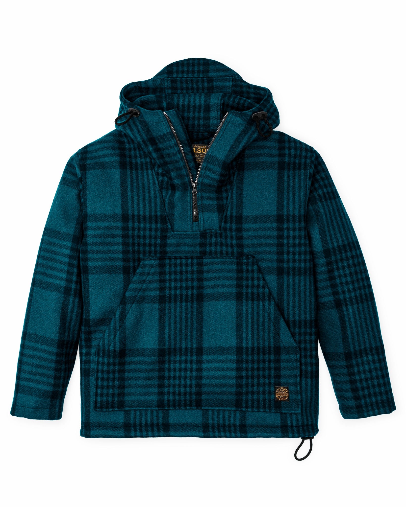 Filson Men Mackinaw Wool Anorak - Blue / Black Plaid