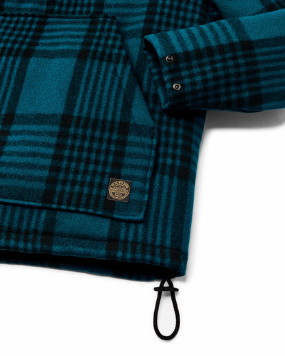 Filson Men Mackinaw Wool Anorak - Blue / Black Plaid
